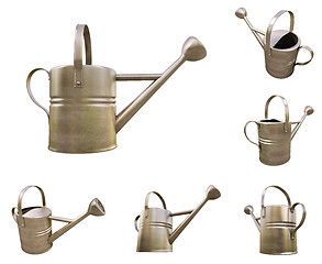 Image showing Watering can made of metal