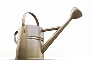 Image showing Watering can made of metal