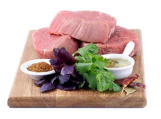 Image showing Raw Beef Steaks