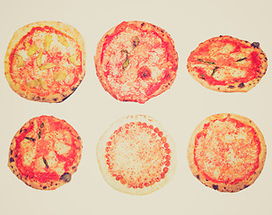Image showing Retro look Pizza isolated