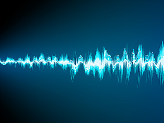 Image showing Sound wave abstract background. EPS 10