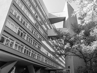 Image showing Black and white Hansaviertel in Berlin