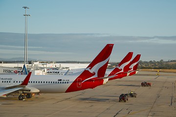 Image showing Aircrafts of Qantas