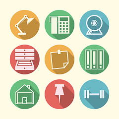 Image showing vector icons for freelance and business