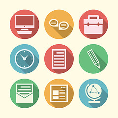 Image showing Vector icons for freelance and business