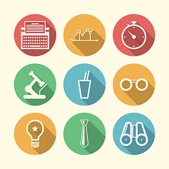 Image showing Vector icons for freelance and business