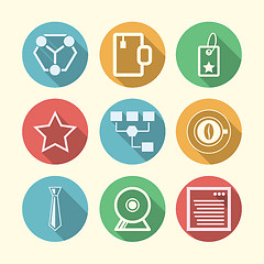 Image showing Vector icons for freelance and business