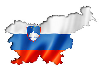 Image showing Slovenian flag map