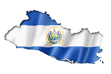 Image showing Salvadoran flag map