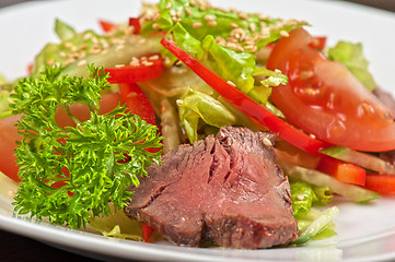 Image showing beef salad