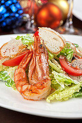 Image showing Tasty shrimp salad