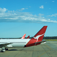 Image showing Airport Flying with Quantas