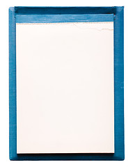 Image showing Open Blank Page Notebook. Old Paper Notepad