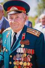 Image showing Unidentified veterans during the celebration of Victory Day. GOM