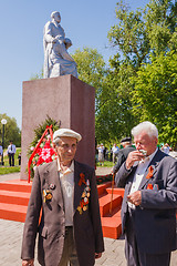 Image showing Unidentified veterans during the celebration of Victory Day. GOM