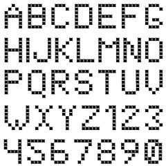 Image showing Square box styled font set