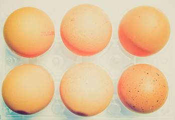 Image showing Retro look Eggs picture