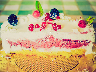 Image showing Retro look Pie cake