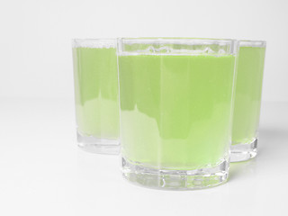 Image showing Green apple juice