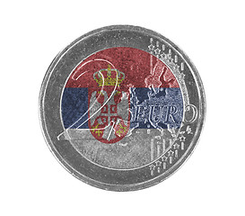 Image showing Euro coin, 2 euro