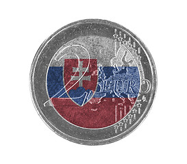 Image showing Euro coin, 2 euro