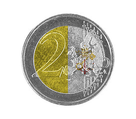 Image showing Euro coin, 2 euro