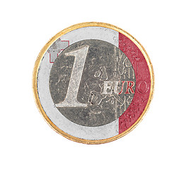 Image showing Euro coin, 1 euro