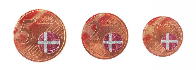 Image showing European union concept - 1, 2 and 5 eurocent