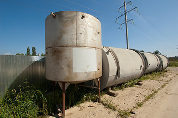 Image showing Few metal tank