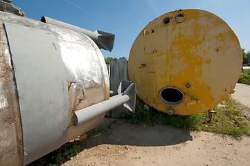 Image showing Two industrial tank