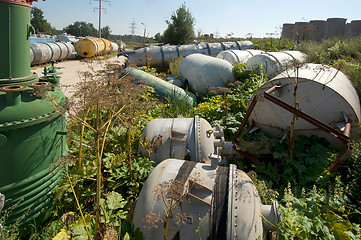 Image showing Few old tanks