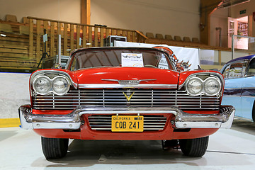 Image showing Classic Red Plymouth Belvedere 1958