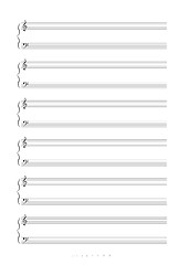 Image showing Blank A4 music notes