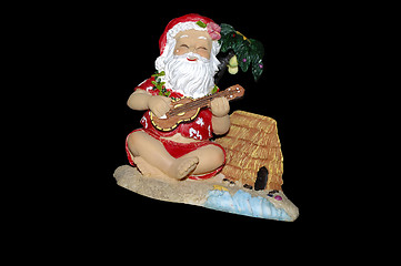 Image showing Hawaiian Santa