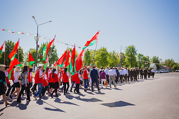 Image showing Celebration of Victory Day. GOMEL, BELARUS - MAY 9: Celebration 