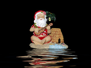 Image showing Hawaiian Santa