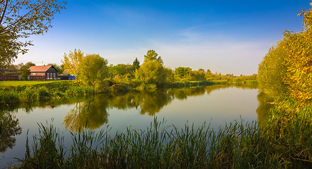 Image showing Belarusian Lake In Countryside