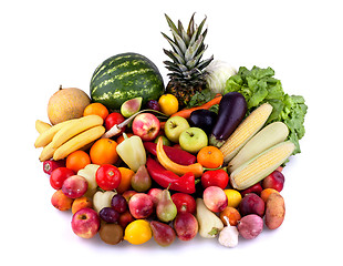 Image showing Fruits and vegetables