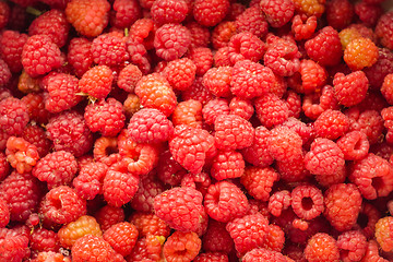 Image showing Fresh Raspberries Background