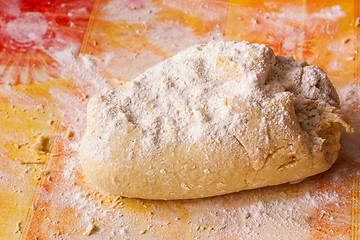 Image showing Fresh Homemade Dough For Pizza 