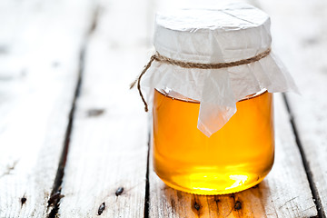 Image showing full honey pot