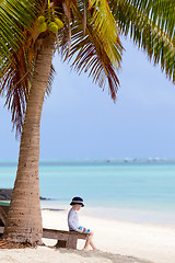 Image showing boy at vacation