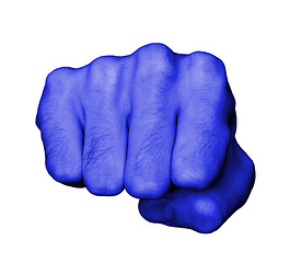 Image showing Fist of a man punching