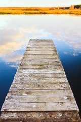 Image showing Old Wooden Pier