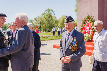 Image showing Unidentified veterans during the celebration of Victory Day. GOM