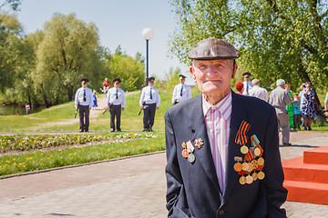 Image showing Unidentified veteran during the celebration of Victory Day. GOME