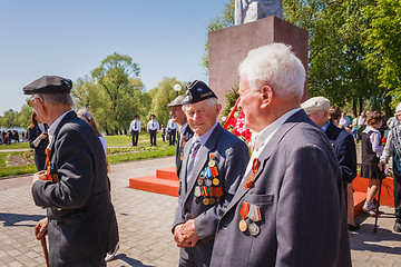 Image showing Unidentified veterans during the celebration of Victory Day. GOM