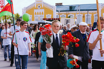 Image showing Unidentified veterans during the celebration of Victory Day. MIN