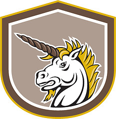 Image showing Angry Unicorn Head Cartoon