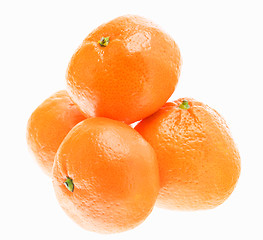 Image showing Tasty Sweet Tangerine Orange Mandarin Fruit